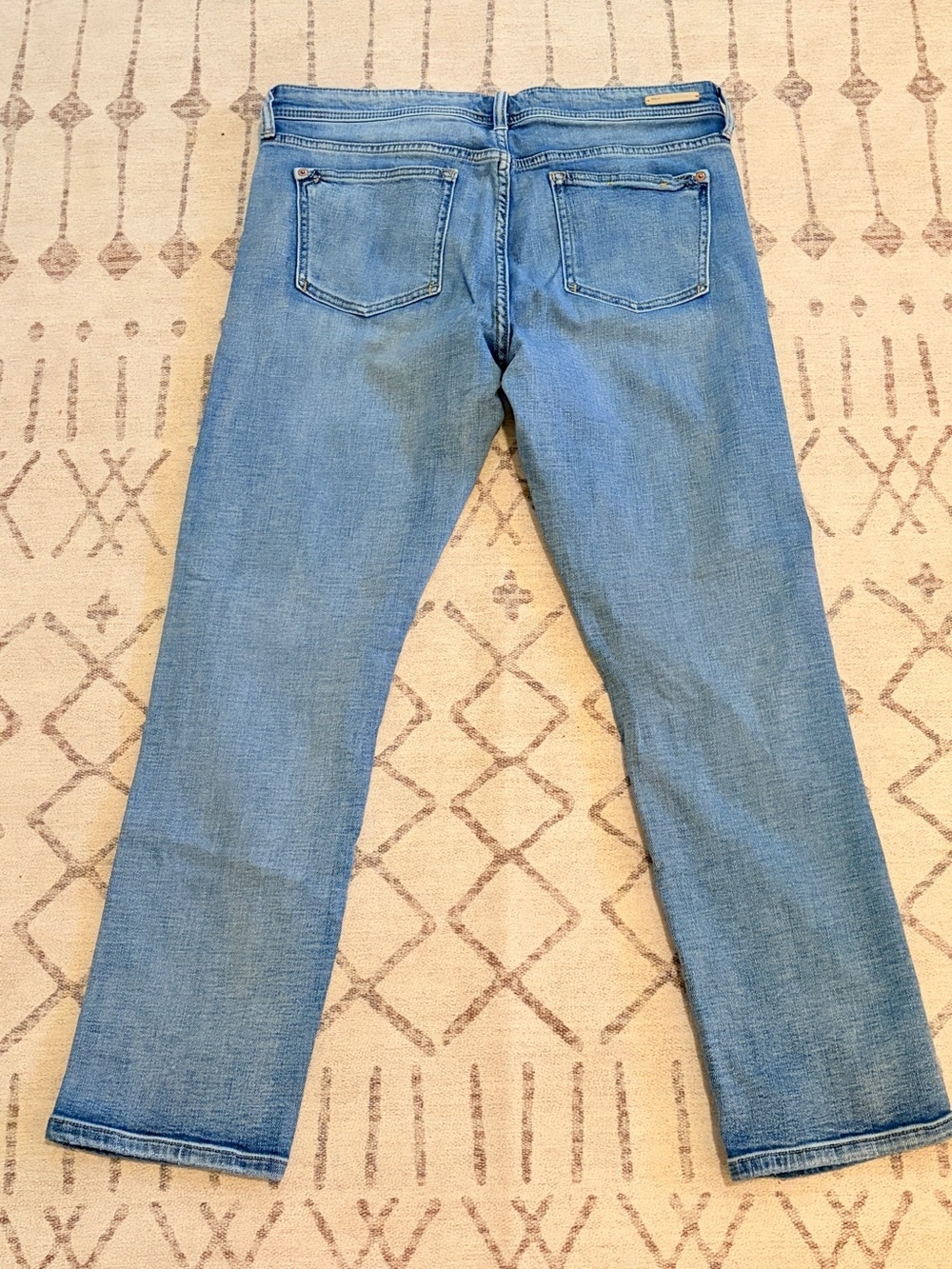 Pilcro and the Letterpress Washed Blue Slim Boyfriend Jeans Side Stripe 30 - Picture 12 of 14